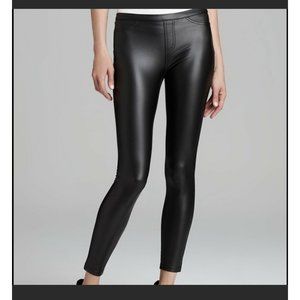 HUE Black Pleather Legging Women’s XS NWOT Pants Comfort